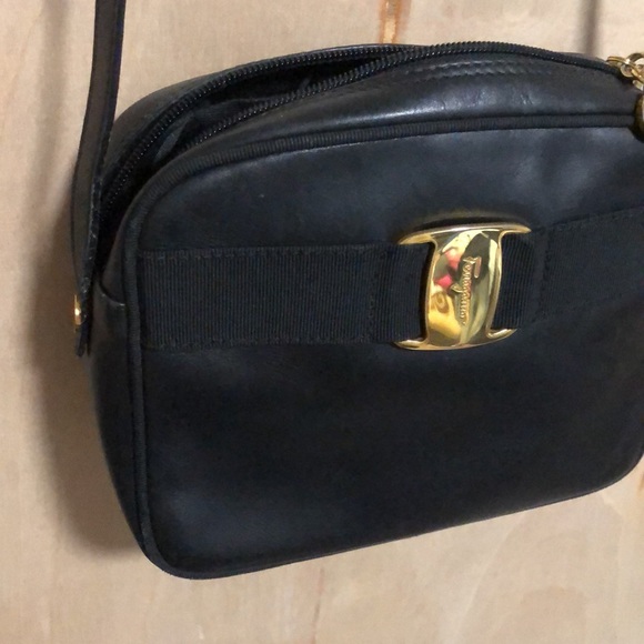 Vintage Salvatore Ferragamo black shoulder bag small - Picture 10 of 11
